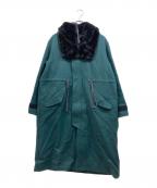 Soeソーイ）の古着「アーミーコート with リムーバブルフーディ」｜グリーン