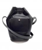 JIL SANDERジルサンダー）の古着「レザーショルダーバッグ」｜ブラック