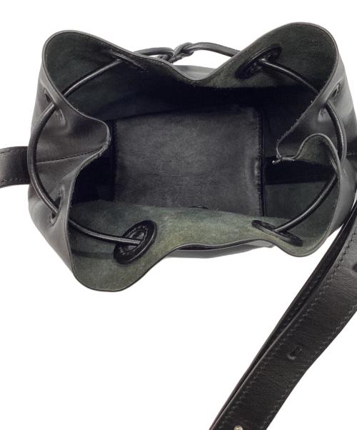 JIL SANDER（ジルサンダー）JIL SANDER (ジルサンダー) レザーショルダーバッグ ブラックの古着・服飾アイテム