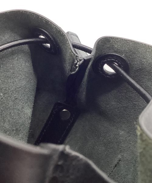 JIL SANDER（ジルサンダー）JIL SANDER (ジルサンダー) レザーショルダーバッグ ブラックの古着・服飾アイテム