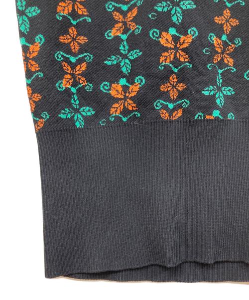 CABAN（キャバン）CABaN (キャバン) リーフジャカードノースリーブプルオーバー ブラック サイズ:Fの古着・服飾アイテム