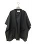 ASTRAET（アストラット）の古着「メルトンノーカラーポンチョ 5425-299-0236」｜グレー
