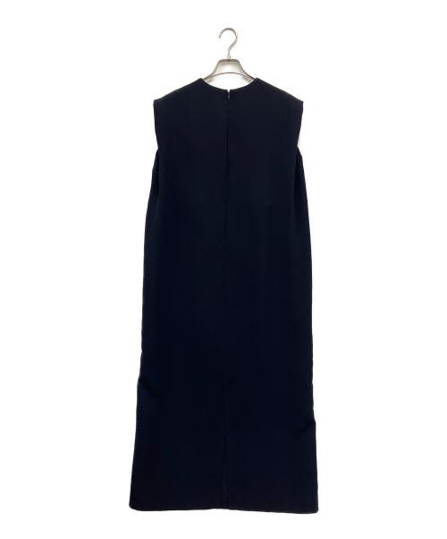 UNITED ARROWS（ユナイテッドアローズ）UNITED ARROWS (ユナイテッドアローズ) COMFYドロストフレンチスリーブワンピース ネイビー サイズ:38の古着・服飾アイテム
