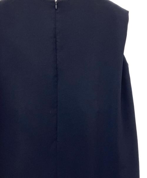 UNITED ARROWS（ユナイテッドアローズ）UNITED ARROWS (ユナイテッドアローズ) COMFYドロストフレンチスリーブワンピース ネイビー サイズ:38の古着・服飾アイテム