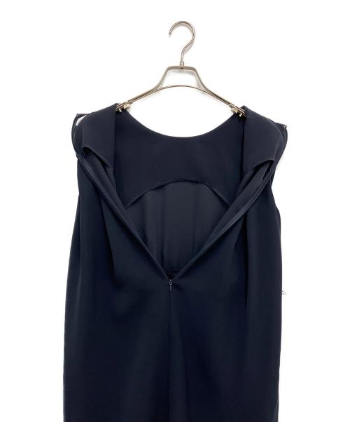 UNITED ARROWS（ユナイテッドアローズ）UNITED ARROWS (ユナイテッドアローズ) COMFYドロストフレンチスリーブワンピース ネイビー サイズ:38の古着・服飾アイテム