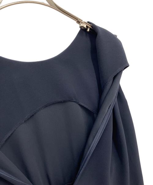 UNITED ARROWS（ユナイテッドアローズ）UNITED ARROWS (ユナイテッドアローズ) COMFYドロストフレンチスリーブワンピース ネイビー サイズ:38の古着・服飾アイテム