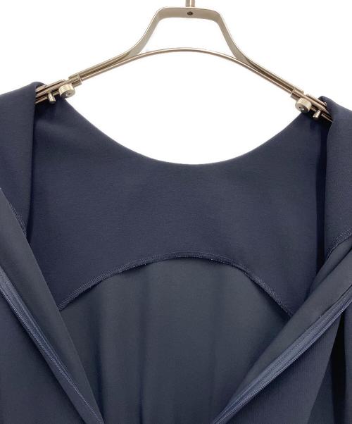 UNITED ARROWS（ユナイテッドアローズ）UNITED ARROWS (ユナイテッドアローズ) COMFYドロストフレンチスリーブワンピース ネイビー サイズ:38の古着・服飾アイテム