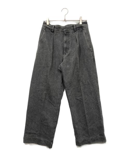 PUBLIC TOKYO（パブリックトウキョウ）PUBLIC TOKYO (パブリックトウキョウ) エバーク リースデニムタックスラックス グレー サイズ:2の古着・服飾アイテム