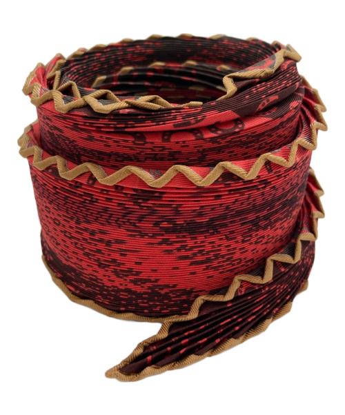 HERMES（エルメス）HERMES (エルメス) プリーツスカーフ ルージュ サイズ:-の古着・服飾アイテム