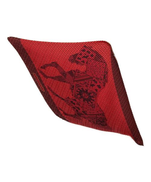 HERMES（エルメス）HERMES (エルメス) プリーツスカーフ ルージュ サイズ:-の古着・服飾アイテム