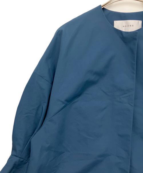 ADORE（アドーア）ADORE (アドーア) ライトグログランジャケット ブルー サイズ:38の古着・服飾アイテム
