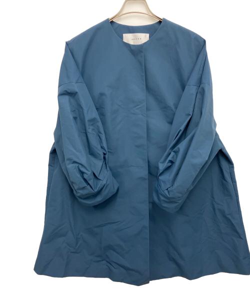 ADORE（アドーア）ADORE (アドーア) ライトグログランジャケット ブルー サイズ:38の古着・服飾アイテム