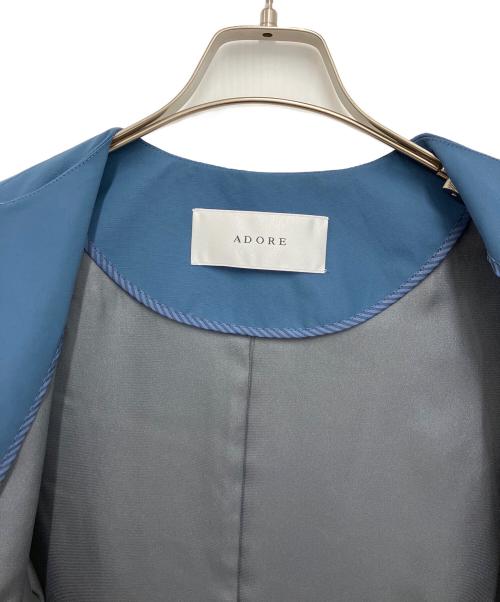 ADORE（アドーア）ADORE (アドーア) ライトグログランジャケット ブルー サイズ:38の古着・服飾アイテム