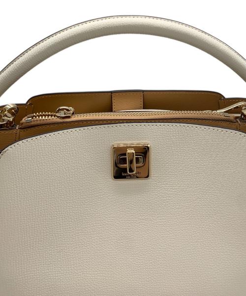 Kate Spade（ケイトスペード）Kate Spade (ケイトスペード) ハンドバッグ ホワイトの古着・服飾アイテム