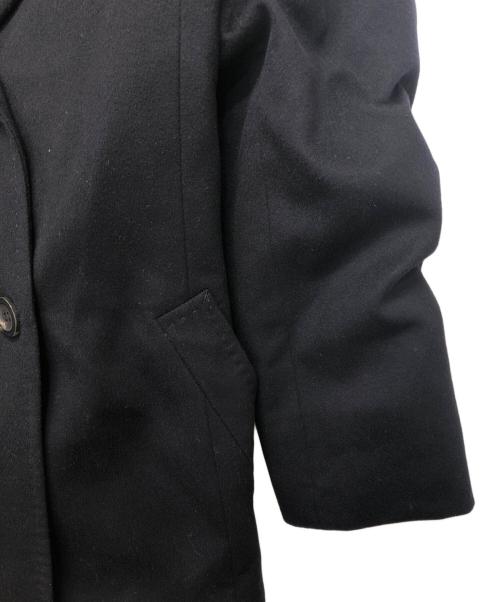 23区（ニジュウサンク）23区 (ニジュウサンク) ウールベルテッドコート ブラック サイズ:34の古着・服飾アイテム