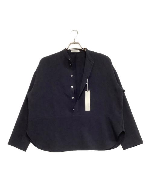 GALERIE VIE（ギャルリーヴィー）GALERIE VIE (ギャルリーヴィー) ダブルクロス ワイドプルオーバーシャツ ネイビー サイズ:free 未使用品の古着・服飾アイテム