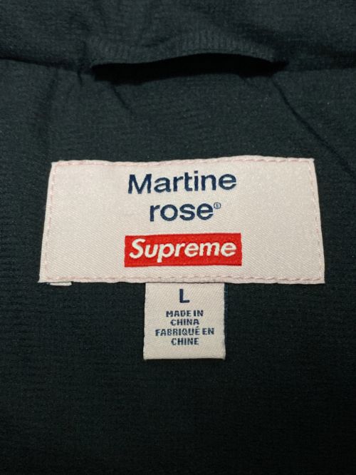 SUPREME（シュプリーム）SUPREME (シュプリーム) MARTINE ROSE (マーティン・ローズ) Down Puffer Jacket ブラック サイズ:L 未使用品の古着・服飾アイテム