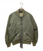 DIESELディーゼル）の古着「ナイロンフライトジャケット A02274-J-OLIVE-0EBBC」｜オリーブ