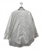 SOEJUソージュ）の古着「バンドカラーロングシャツ」｜ホワイト