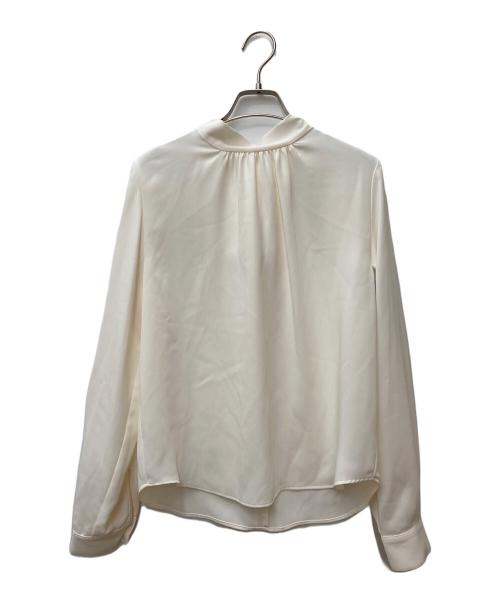 SOEJU（ソージュ）SOEJU (ソージュ) サテンバックリボンロングスリーブブラウス オフホワイト サイズ:Mの古着・服飾アイテム