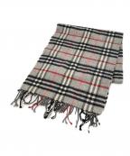 BURBERRY LONDONバーバリーロンドン）の古着「カシミヤマフラー」｜グレー