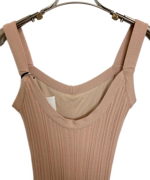 HER LIP TO（ハーリップトゥ）HER LIP TO (ハーリップトゥ) Spring Ribbed Knit Dress Set ピンク サイズ:Ｓ 未使用品の古着・服飾アイテム