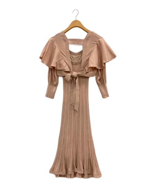 HER LIP TO（ハーリップトゥ）HER LIP TO (ハーリップトゥ) Spring Ribbed Knit Dress Set ピンク サイズ:Ｓ 未使用品の古着・服飾アイテム