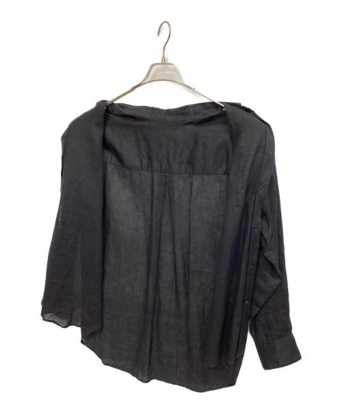 JOURNAL STANDARD（ジャーナルスタンダード）JOURNAL STANDARD (ジャーナルスタンダード) ゼフィールリネンレギュラーシャツ ブラック サイズ:Freeの古着・服飾アイテム