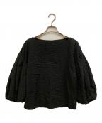 VERMEIL par ienaヴェルメイユ パー イエナ）の古着「ボリュームスリーブ ブラウス」｜ブラック