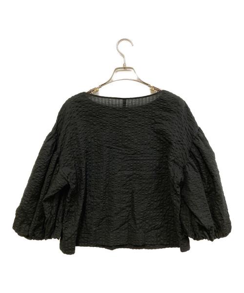VERMEIL par iena（ヴェルメイユ パー イエナ）VERMEIL par iena (ヴェルメイユ パー イエナ) ボリュームスリーブ ブラウス ブラック サイズ:FREEの古着・服飾アイテム