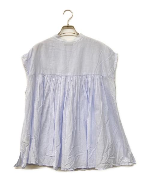 JOURNAL STANDARD relume（ジャーナルスタンダード レリューム）JOURNAL STANDARD relume (ジャーナルスタンダード レリューム) 24SS ボイルピンタックフレンチブラウス ブルー サイズ:Fの古着・服飾アイテム