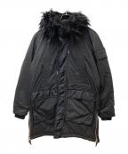 DIESELディーゼル）の古着「中綿モッズコート」｜ブラック