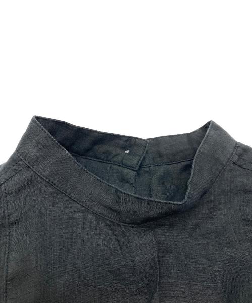 Whim Gazette（ウィムガゼット）Whim Gazette (ウィムガゼット) ラミーフレンチシャツ ブラック サイズ:Fの古着・服飾アイテム