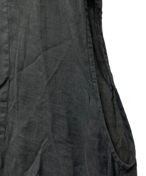 Whim Gazette（ウィムガゼット）Whim Gazette (ウィムガゼット) ラミーフレンチシャツ ブラック サイズ:Fの古着・服飾アイテム