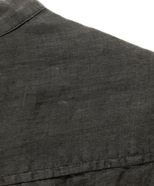 Whim Gazette（ウィムガゼット）Whim Gazette (ウィムガゼット) ラミーフレンチシャツ ブラック サイズ:Fの古着・服飾アイテム