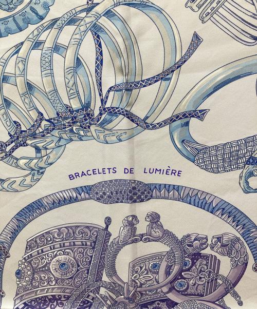 HERMES（エルメス）HERMES (エルメス) カレ90/シルクスカーフ ブルー サイズ:-の古着・服飾アイテム