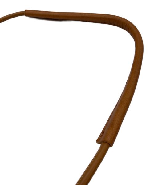 Whim Gazette（ウィムガゼット）Whim Gazette (ウィムガゼット) レザーロープベルト ブラウン 未使用品の古着・服飾アイテム