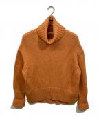 ROPEロペ）の古着「タスマニアウールタートルネックニット」｜オレンジ