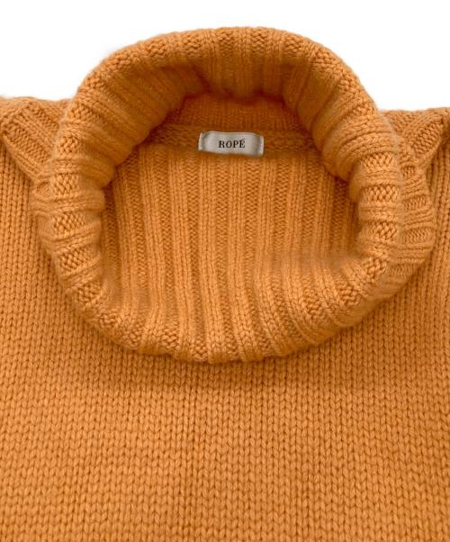 ROPE（ロペ）ROPE (ロペ) タスマニアウールタートルネックニット オレンジ サイズ:38の古着・服飾アイテム