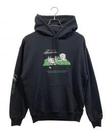 A.P.C.×JJJJound（アーペーセー×ジョウンド）の古着「HOTEL SOUVENIRS プルオーバーパーカー」｜ブラック