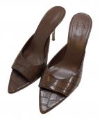 GIA BORGHINIジア・ボルギーニ）の古着「オープントゥーサンダル」｜ブラウン