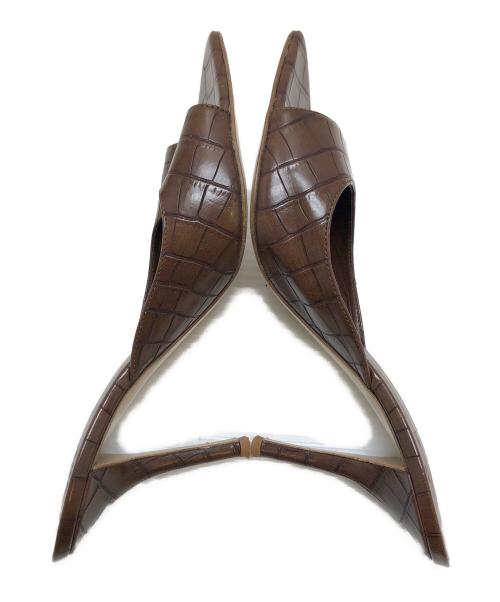 GIA BORGHINI（ジア・ボルギーニ）GIA BORGHINI (ジア・ボルギーニ) オープントゥーサンダル ブラウン サイズ:38の古着・服飾アイテム