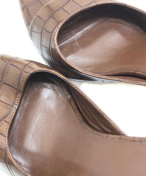 GIA BORGHINI（ジア・ボルギーニ）GIA BORGHINI (ジア・ボルギーニ) オープントゥーサンダル ブラウン サイズ:38の古着・服飾アイテム