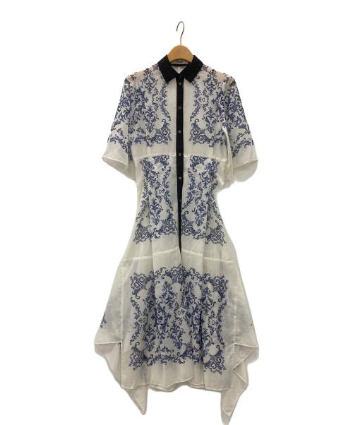 furfur（ファーファー）furfur (ファーファー) フローラルスカーフワンピース ホワイト サイズ:Ｆの古着・服飾アイテム