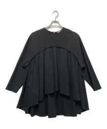 Curensology（カレンソロジー）の古着「ポンチギャザープルオーバー」｜ブラック