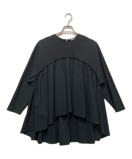 Curensology（カレンソロジー）Curensology (カレンソロジー) ポンチギャザープルオーバー ブラック サイズ:Freeの古着・服飾アイテム