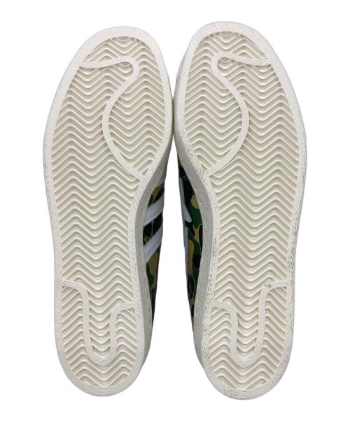 A BATHING APE（ア ベイシング エイプ）A BATHING APE (ア ベイシング エイプ) adidas (アディダス) スニーカー オリーブ サイズ:27㎝の古着・服飾アイテム