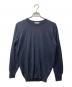 JOHN SMEDLEY（ジョンスメドレー）の古着「ウールクルーネックニット」｜ネイビー