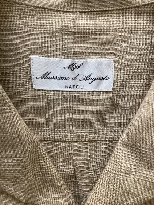Massimo d'Augusto（マッシモダウグスト）Massimo d'Augusto (マッシモダウグスト) リネンシャツジャケット ベージュ サイズ:Mの古着・服飾アイテム