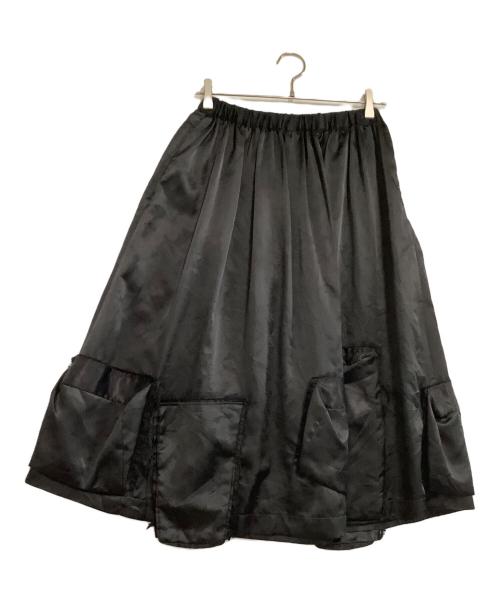 COMME des GARCONS COMME des GARCONS（コムデギャルソン コムデギャルソン）COMME des GARCONS COMME des GARCONS (コムデギャルソン コムデギャルソン) サテンスカート ブラック サイズ:XSの古着・服飾アイテム